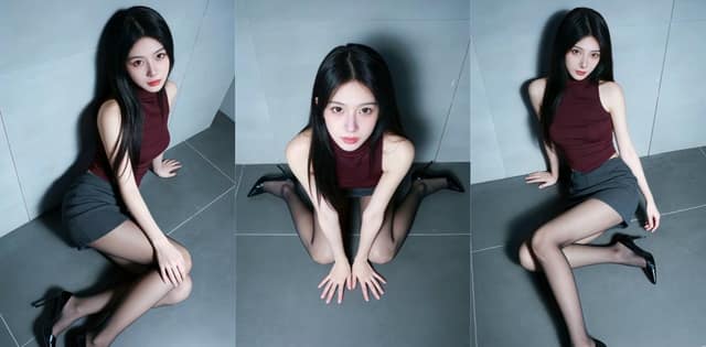 和爱午休操女同事实录，西装黑丝禁忌感把氛围拉满了