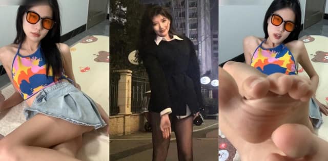 一只官看着像温柔甜姐，私下定制的厚黑丝视频确实顶