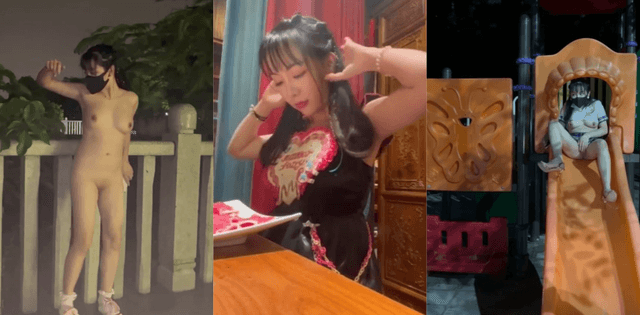 好家伙贝贝这波体育公园户外露出我是真没绷住，胸前那对简直要溢出来了