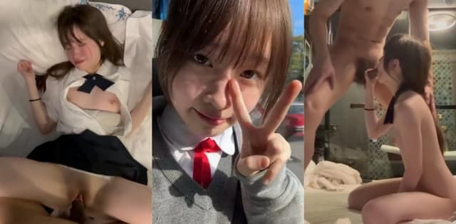 好家伙这JK制服少女也太顶了，无套深喉直接顶到嗓子眼