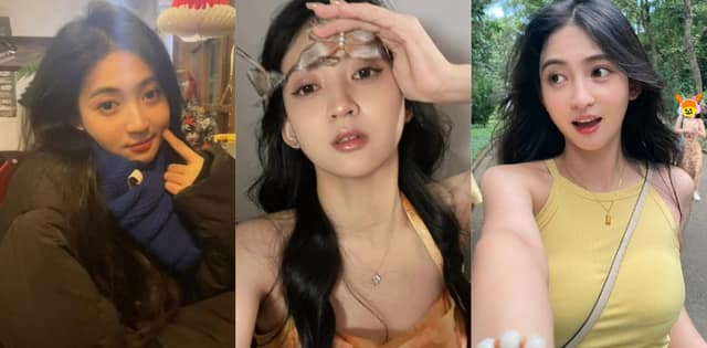周采谊在三峡职业学院看着清纯，私下做车展礼仪被金主铐在床上玩野了