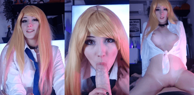 MissMoons JK制服反差特写，欧美顶级Coser巨臀深喉细节太顶
