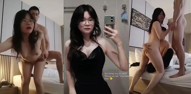 东南亚精神小妹酒店3P，两个大学生模样小伙前后夹击细节太野