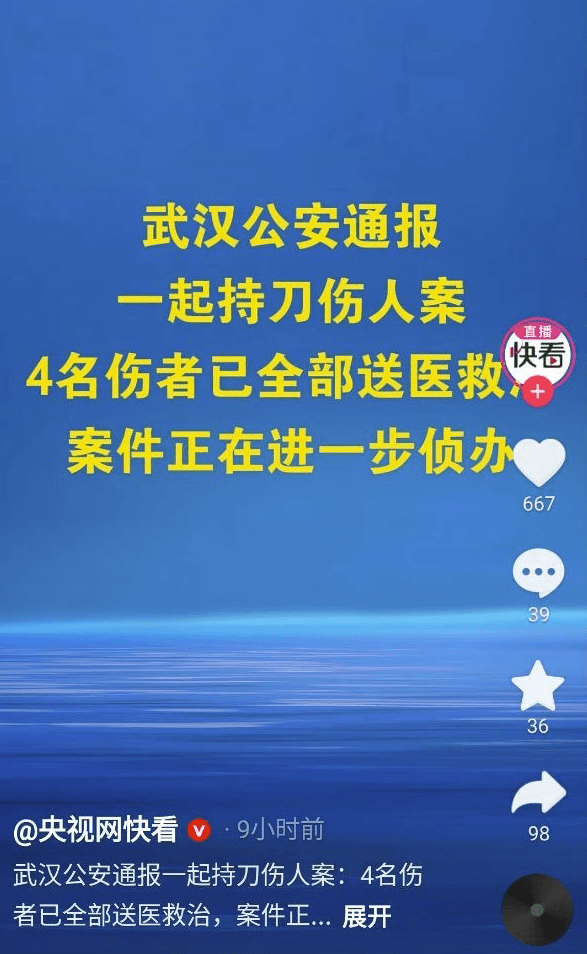 武汉青松路吴某某持刀乱捅，早点摊血案背后藏着多少压力 武汉社会新闻