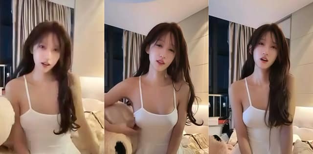 萧倩私下1V1盯着大鸡巴用震动棒自慰反差表情骚到喷水