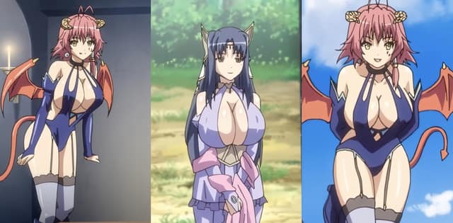 巨乳幻想琉特被魔物娘人妻群起逆推内射到眼神失神