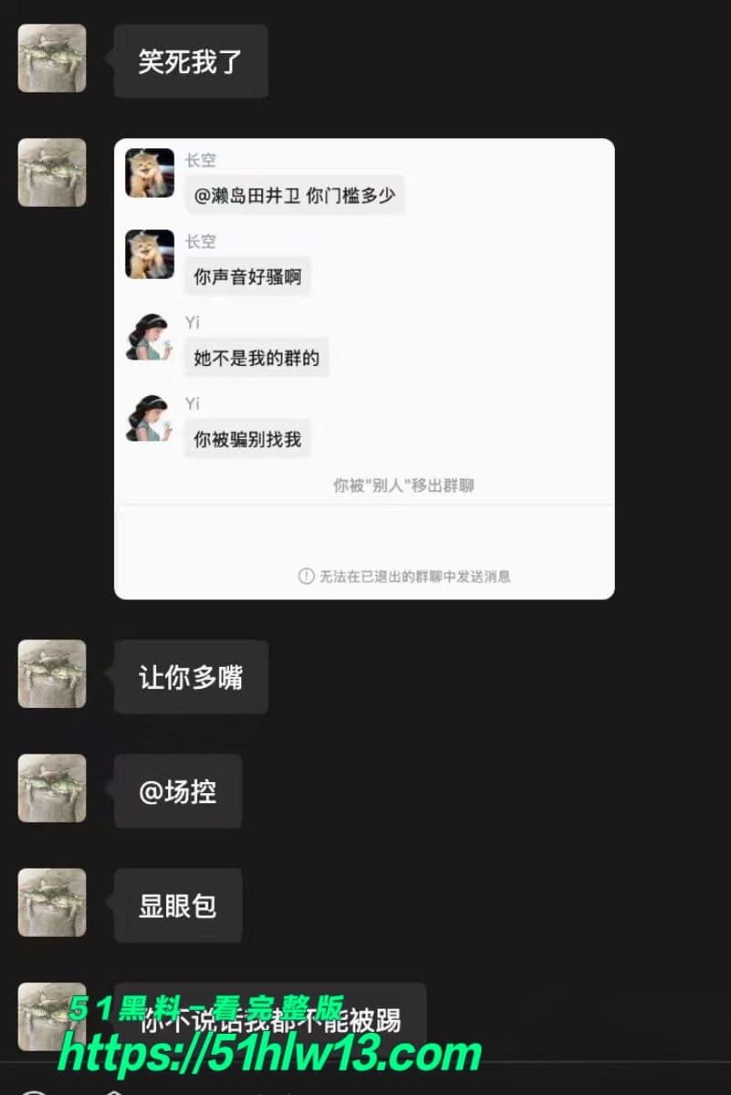 BBW微信群门槛女被老哥毒舌羞辱，私下自命不凡被戳破后集体破防 体型羞辱
