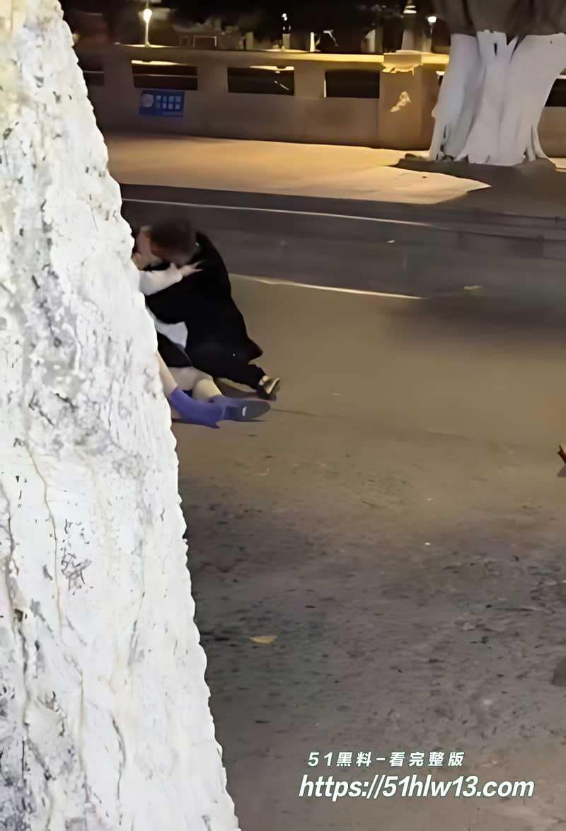 夜街野合醉酒男猛操短裙女丨背靠树干直接开干这画面太野了 反差