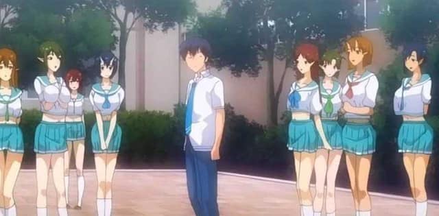 亚人千金这波校园告白真绝了，水手服下摆一掀直接把男主榨干