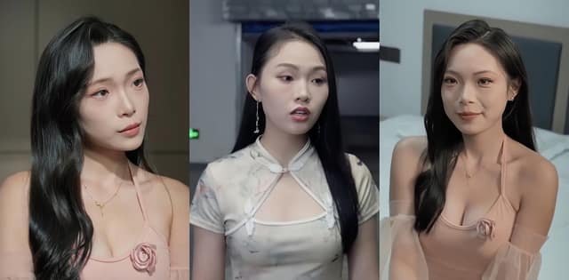 邓依灵陈梓晴绝处逢春反差对戏被拍到眼神失控身体紧贴