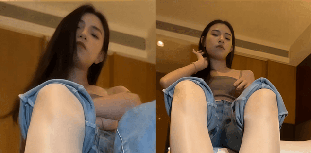 长沙朵朵女王私密足交流出丨肉丝牛仔裤调教这波尺度真顶
