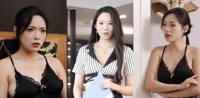 致命诱惑黑丝美女私下这么野丨深V领口呼之欲出简直太撩了