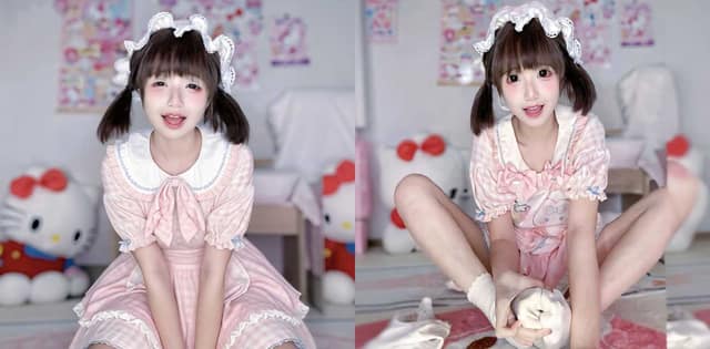 曲奇软fufu掀裙露逼跪趴翘臀反差写真细节被拍得太清楚