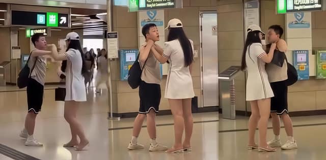 旺角护士装妹子追债实录丨不给钱被揪进地铁站这波太尴尬