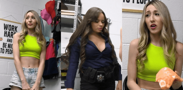 SophiaSweet和RoseLynn这俩小偷被抓后太顶了,双飞被征服画面真绝