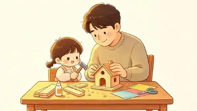 奶爸手工太精致被退回：亲子作业该看巧还是该看拙