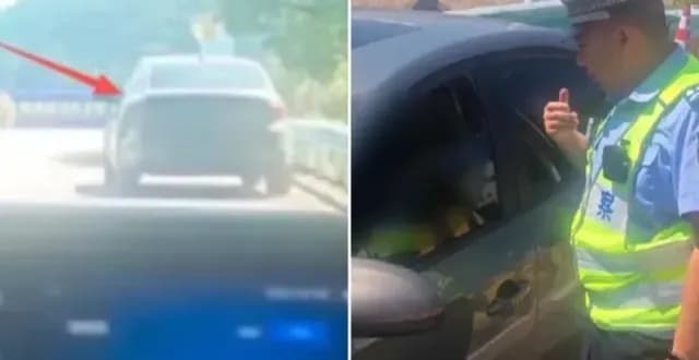 15岁女孩看视频自学开车，从益阳一路开进凯里被拦