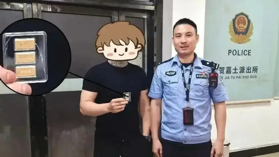 金条被当假货丢进水坑：民警靠监控追了3小时