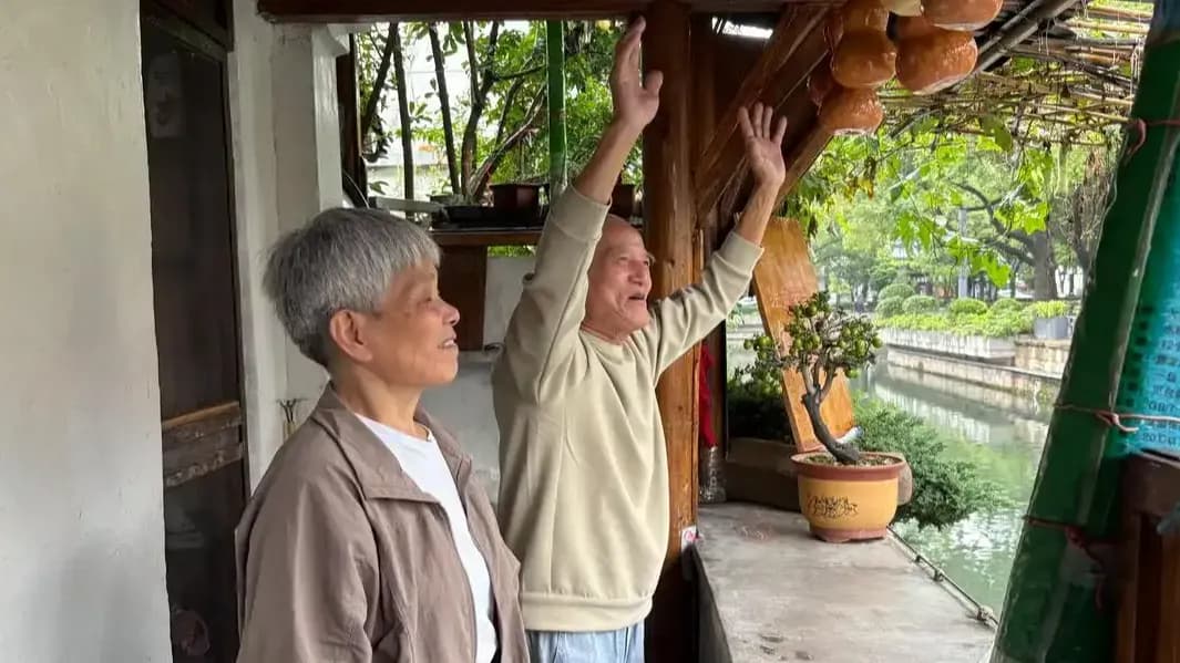 葫芦娃爷爷走红始末：阳台七个葫芦到国庆隔河喊爷爷