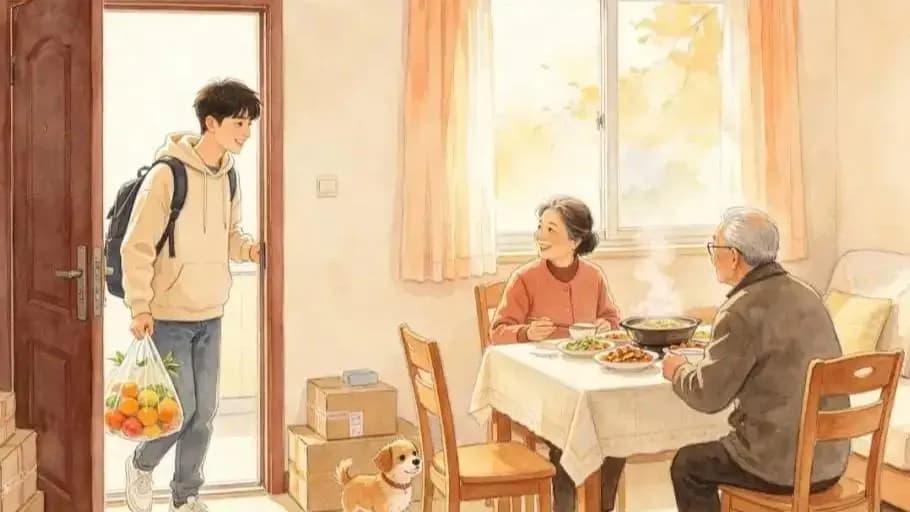 遛狗拿快递换来一顿家常饭：「共享儿女」现场怎么运作