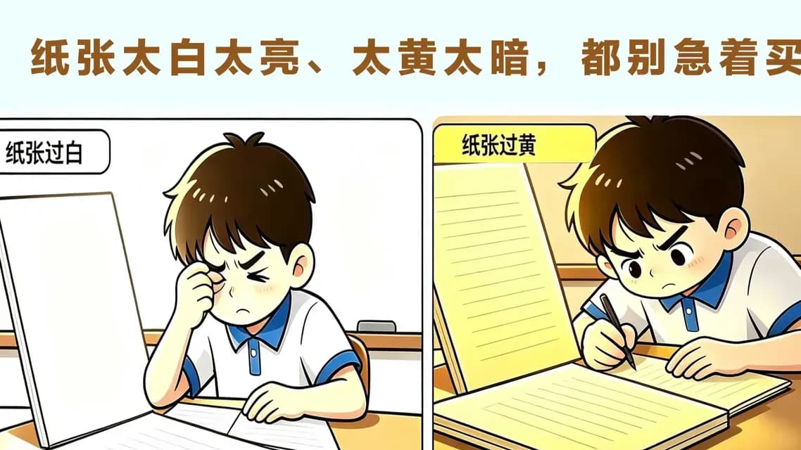 作业本选白还是选黄：专家说都不对，浅米色更稳