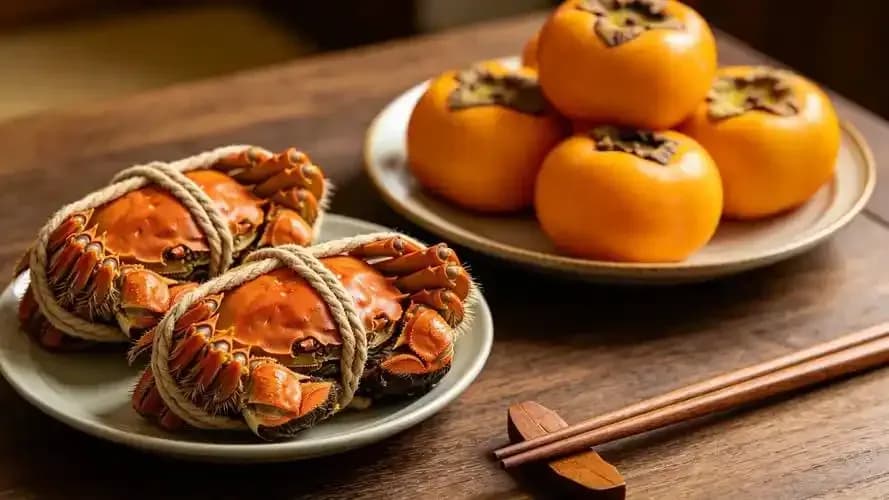 螃蟹配柿子等于砒霜?这条传闻的来龙去脉